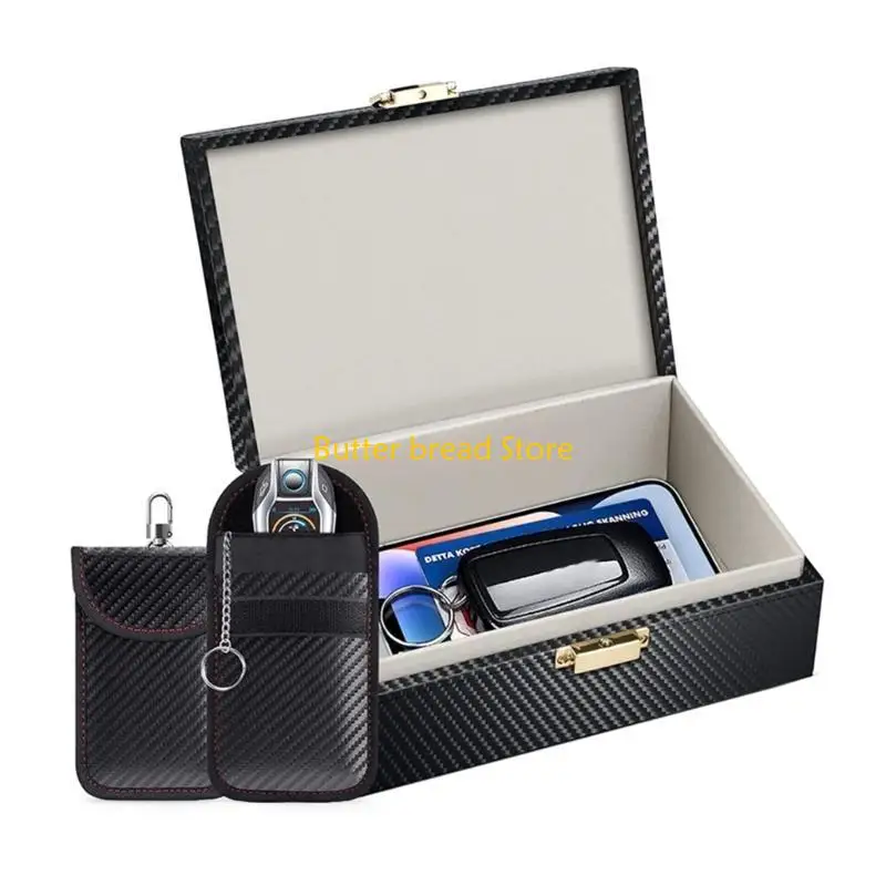 W89C Car Keys Blocker Box Blocking Box, Cage Keys Protector for Cellphone Cards Car Keys