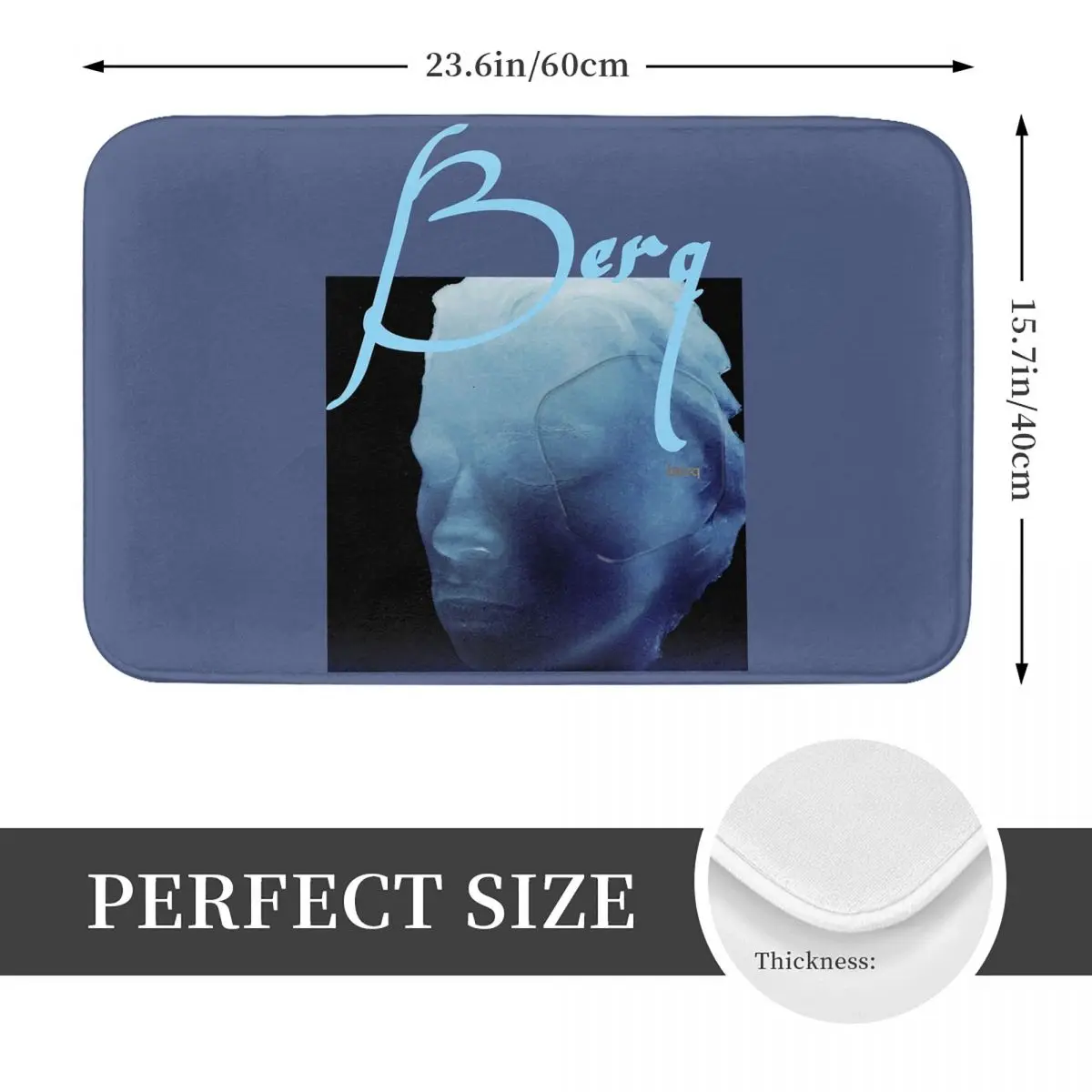 Berq – paillasson antidérapant pour Album, tapis de sol résistant à l'eau et à l'huile, pour cuisine, entrée, maison, balcon