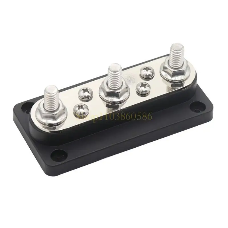 

242A Busbar Power Case DC48V 150A High Current Battery Junction Terminal Block with Cover for Automotive Boat Marine Truck