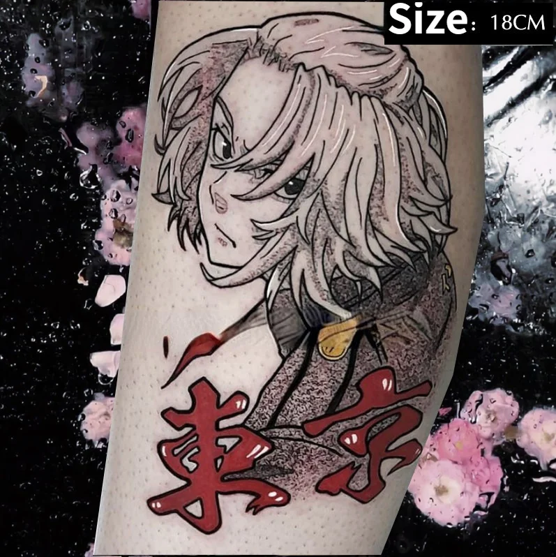 

Cool Anime Tokyo Revengers Mikey Waterproof Temporary Tattoo Fake Tattoo Sticker Body Arm For Woman Man Tatoo Body Stickers