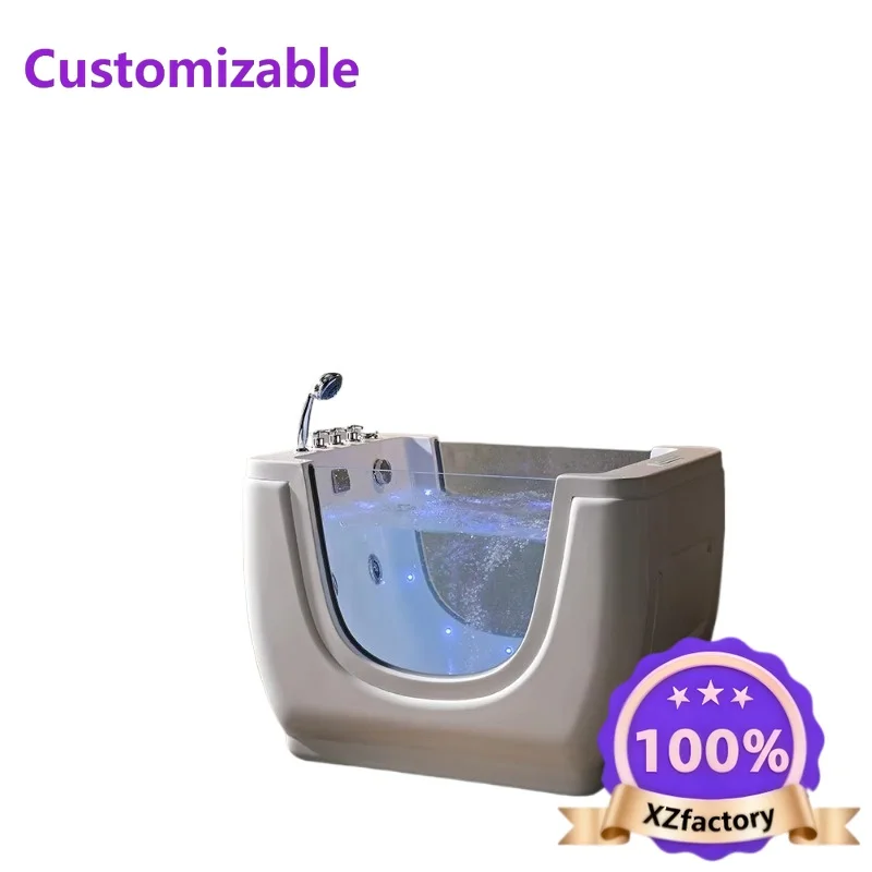 Factory Direct 2026 Top Rated2026 Luxury Thermostatic Baby Spa Bathtub Whirlpool Freestanding Acrylic Bubble Massage Bath Tub