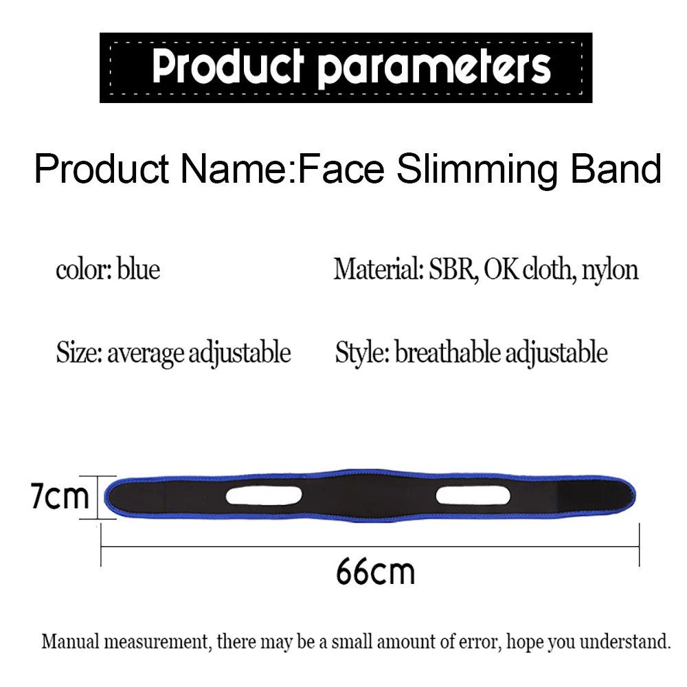 1Pcs Slimming Face Shaper Belt Face Chin Cheek Lift Up Bandage Reusable V Line Facial Massage Strap Face Skin Care Beauty Tools - view 6