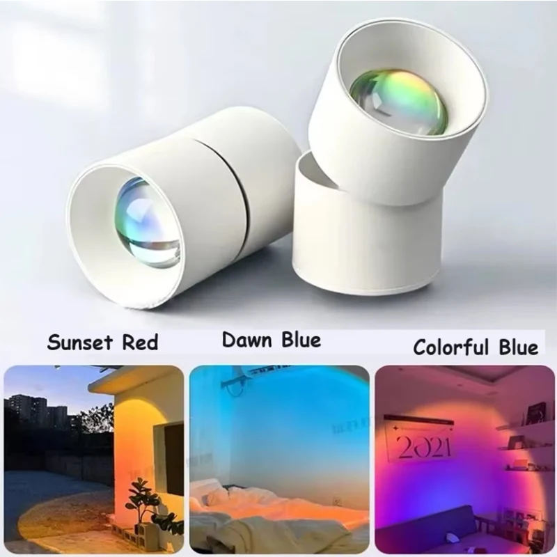 Modern Ceiling lamp Sunset Red Ceiling Spot Light Aisle Bedroom Surface/Embedded Led Down Lam Spot Ambience Light fixture