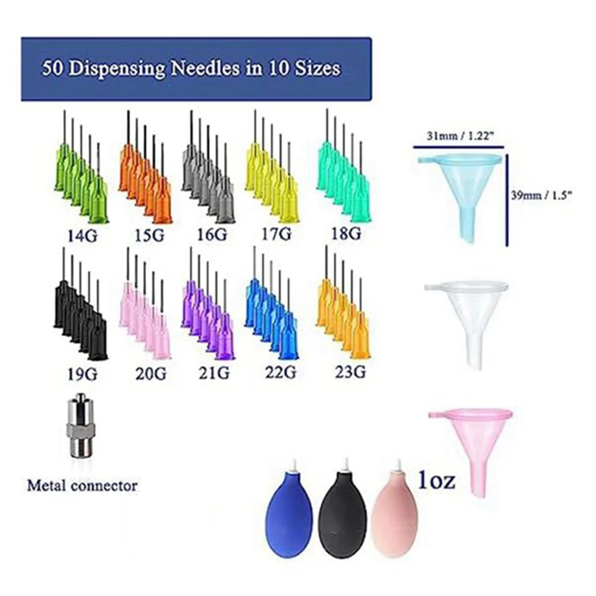 

SEMOIC Ceramic Precision Tip Applicator Bottle for Clay Tools Ceramic Crafting Tools with Needle and Filling Funnel