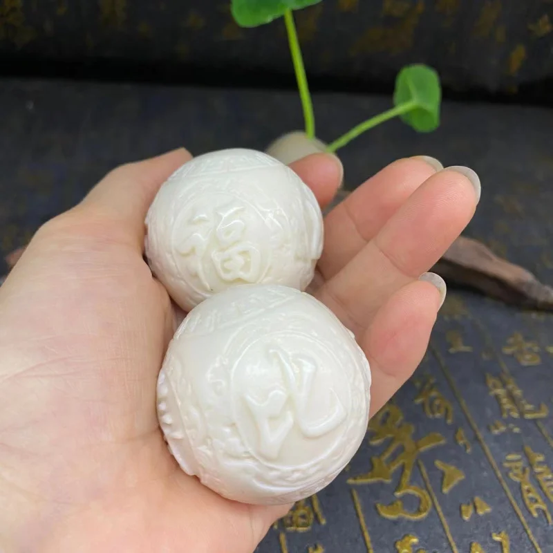 Ivory Nut Carving Furu Donghai Longevity Handball Multi-Layer Dishes Play Bodhi Seeds Handheld Artsy Object Wholesale