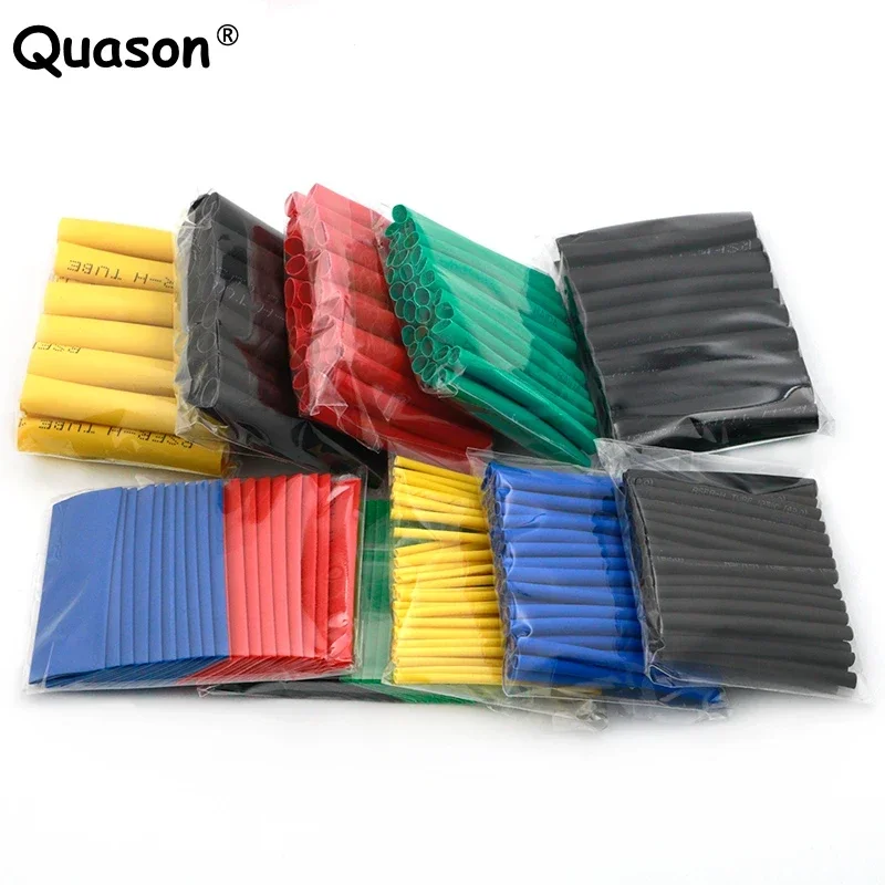 164 Cái/bộ Nhiệt Ống Termoretractil Polyolefin Bị Thu Hẹp Các Loại Cách Nhiệt Sleeving Ống Quấn Dây Cáp Tay Bộ