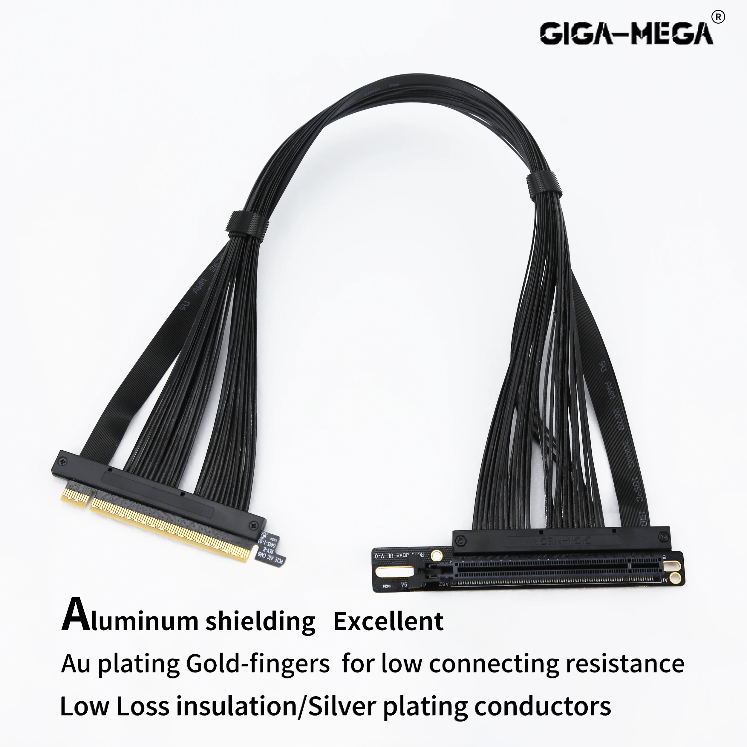 Cavo di prolunga per scheda grafica Server pci-e 4.0 X16 GEN4 per presa ad angolo sinistro per Server AI 3.0 Gen3 compatibile/nero