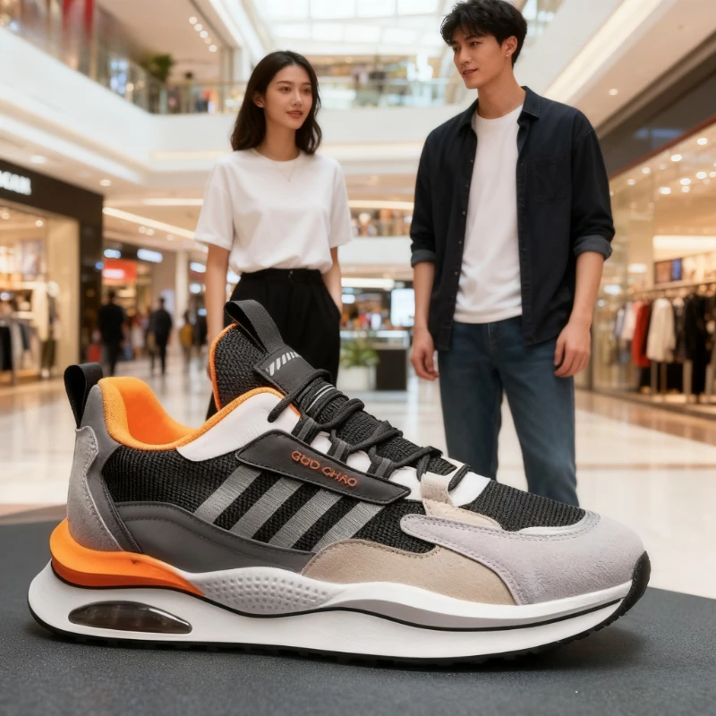 

2025 Men Sneakers Mesh Breathable Casual Shoe Air Cushioning Athletic Running Shoes for Men Light Training Shoe Tenis Masculino