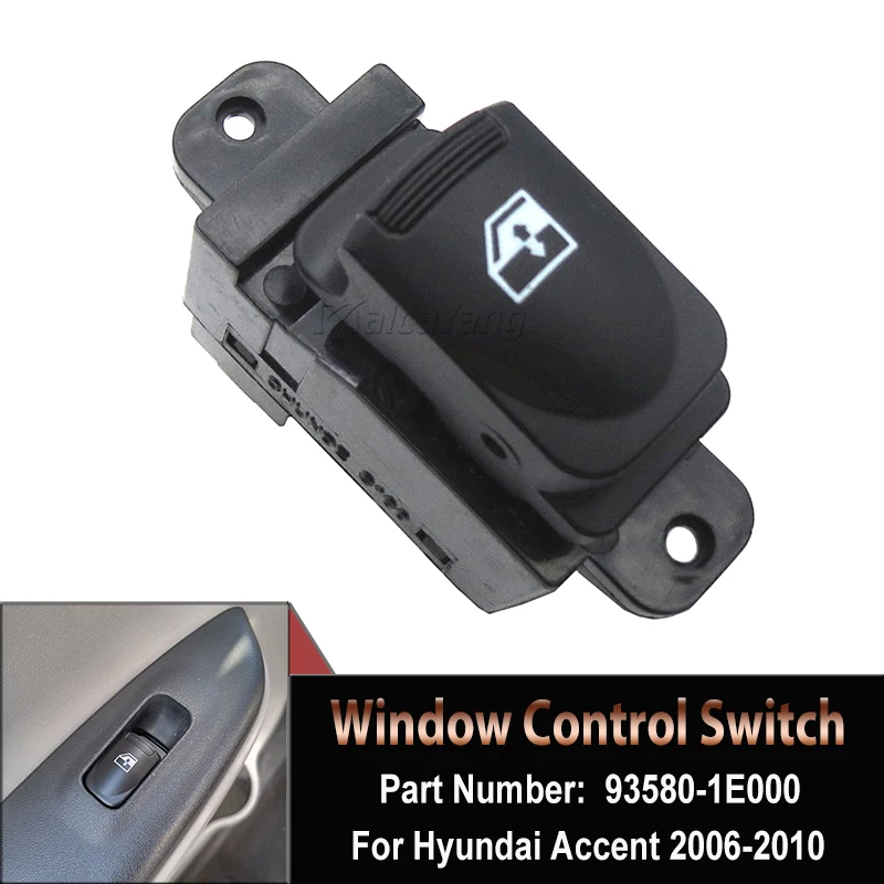 High Quality Power Window Switch Lifter Button For HYUNDAI Accent 2007 2008 2009 2010 OEM#93580-1E000 935801E000 Car Accessories