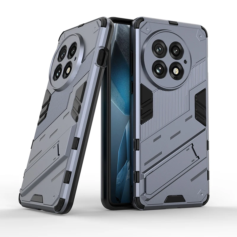 Anti Shock Camera Lens Protection Phone Case With Stand For OnePlus 13 12 11 13R 12R Nord CE 4 3 Lite Hard Soft Back Cover