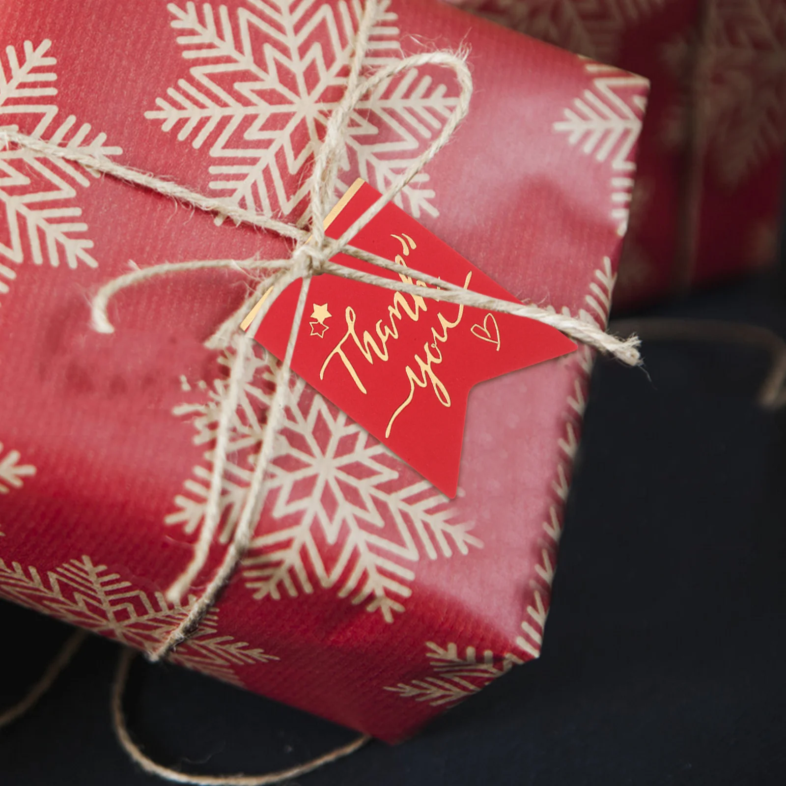 100 قطعة من علامات تعليق تغليف الهدايا، ملصق شكر ممتاز لحفلات الزفاف وحفلات أعياد الميلاد، ملصقات ورقية مستديرة ذاتية الصنع #4