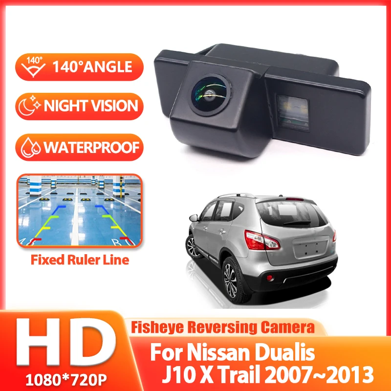 

Камера заднего вида HD для Nissan Qashqai J10 / Nissan Dualis J10 X-Trail 2007~2012 2013 с ночным видением для парковки и заднего хода