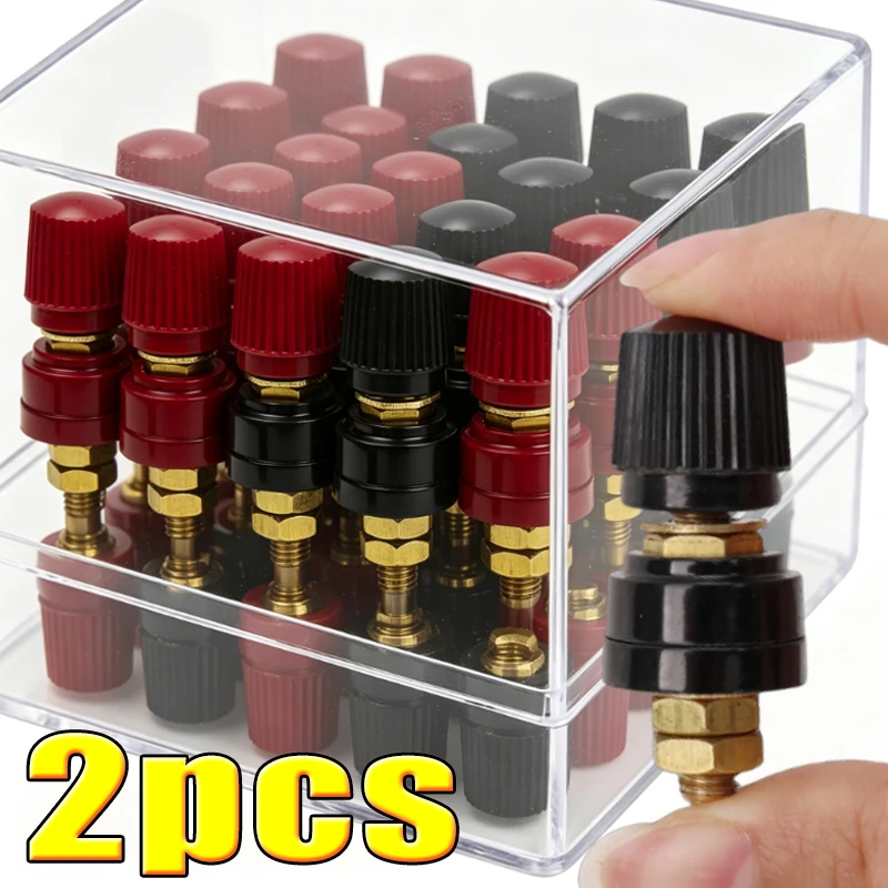 6mm Power Junction Post Connectorfor Pure Copper Terminal Connector for Car Power Inverter Solar Battery Welding Machine 1/2PCS
