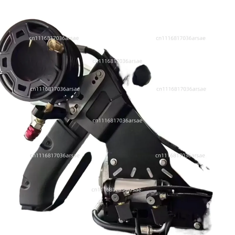 Auto-Retract Air Pump Hose Reel | All-Terrain Off-Road Use (Inflation Tube Storage Artifact)