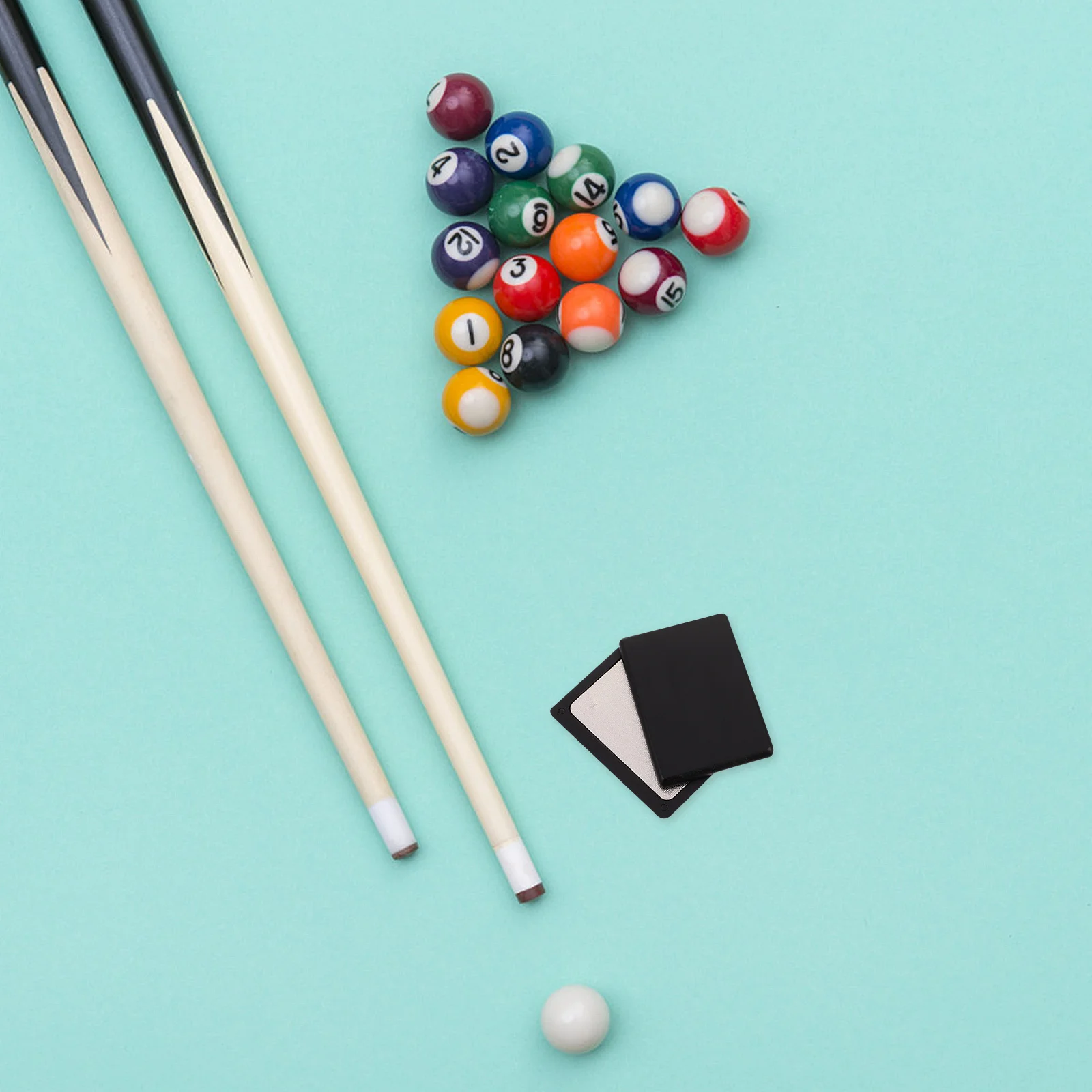 Alat Pengasah Ujung Tongkat Biliar Papan Pengamplas Kayu dengan Bantalan yang Dapat Diganti untuk Perawatan Tongkat Biliar Snooker Aksesori Alat Perawatan