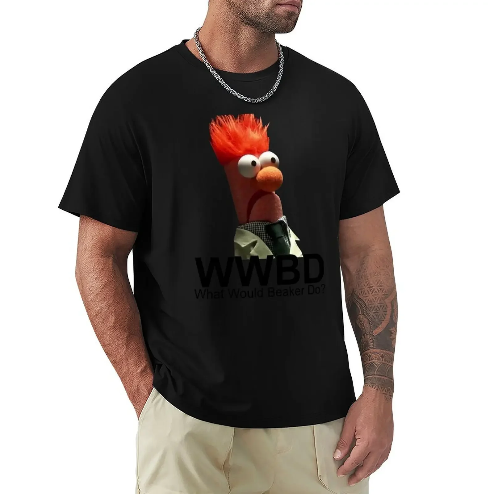 What Would Beaker Do Beaker T-Shirt oversized graphic tee boys whites graphics quick drying mens clothes