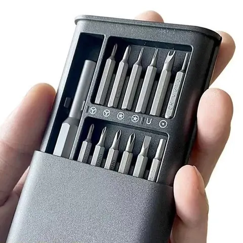 Juego de destornilladores de precisión magnéticos 25 en 1, Mini Kit de herramientas para reparación de teléfonos móviles y PC, Hardware profesional con 24 puntas hexagonales Torx