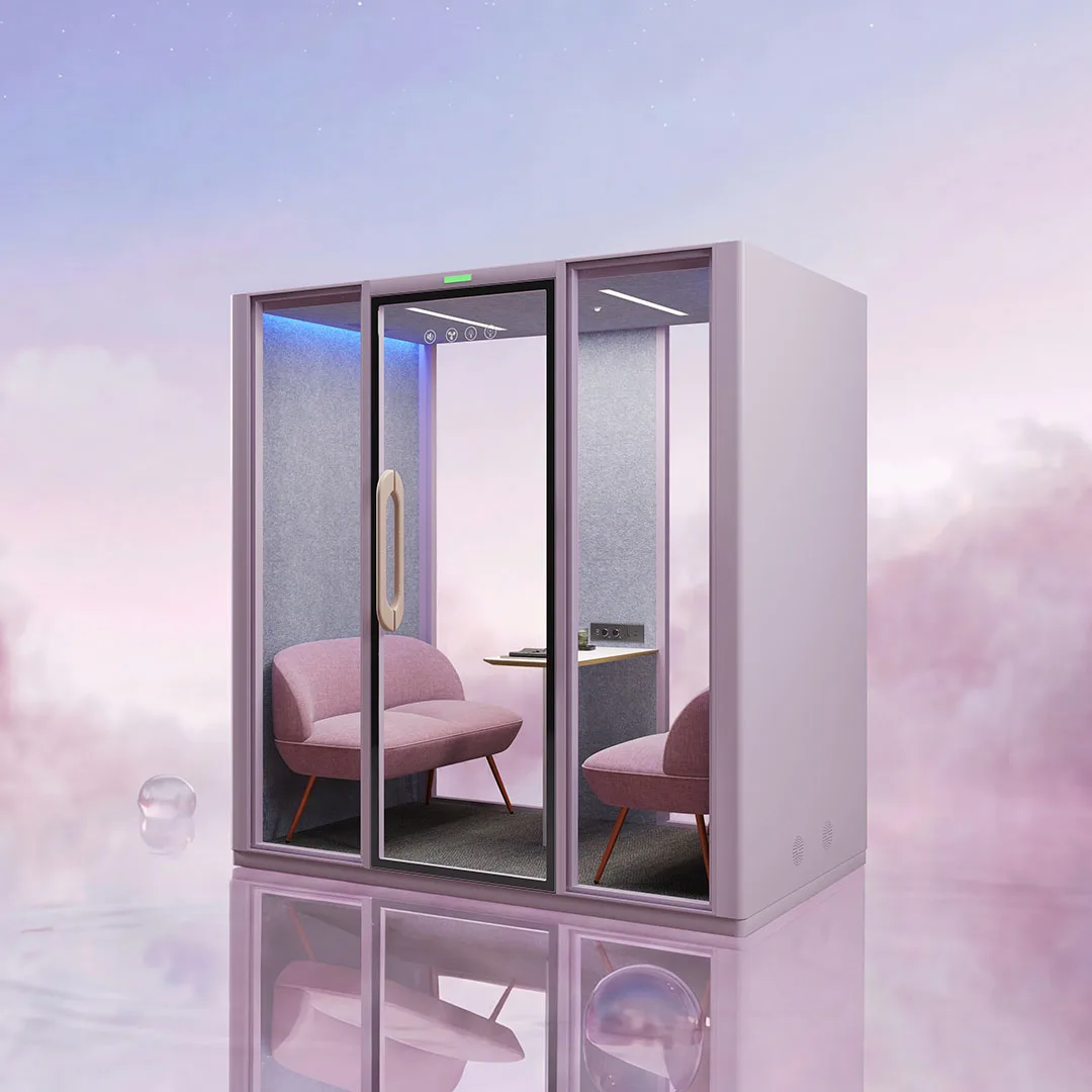 Wholesale Customizable Modern Movable Large Soundproof Modular Indoor Outdoor Multi-person Office Meeting Pod Booth Office Pods