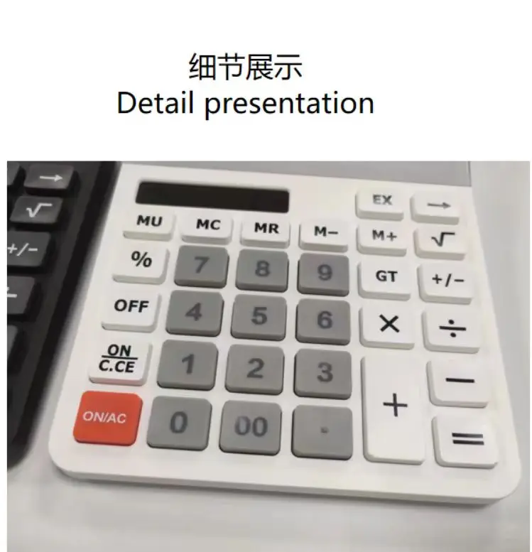 Digital Desktop Calculator TY-601 Desktop Calculator Battery Supply Calendar Desktop Calculator