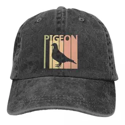 Washed Men's Baseball Cap Pigeon Trucker Snapback Caps Dad Hat Animal Golf Hats