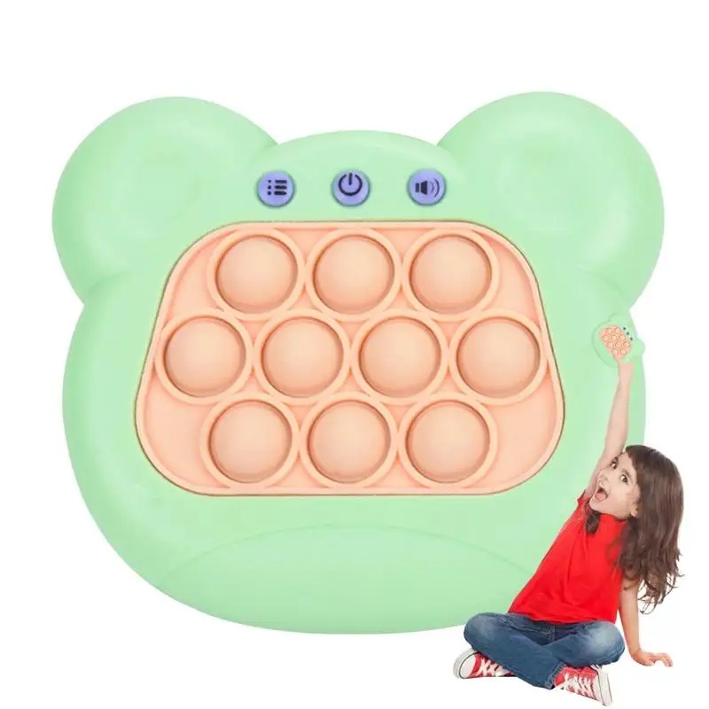 

4 Modes Quick Push Game Consoles Press Bubble Fidget Game Handle Squeeze Montessori Toy For Develop Endurance Interactive Toys