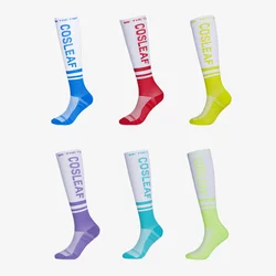 Chaussettes de compression de haute qualité pour femmes, bas de course, couleurs durables, adaptées au marathon, au cyclisme, au football en plein air