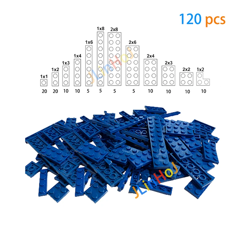 120pcs short brick character brick 12 size DIY building block educational creativity compatible with 3021 3020 children's toys