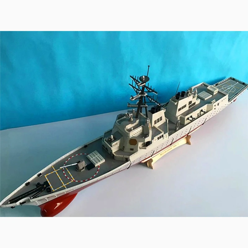 1/96 RC Navio Modelo Terminado Roosevelt Modelo Marinha Arleigh Burke Classe Míssil Destroyer