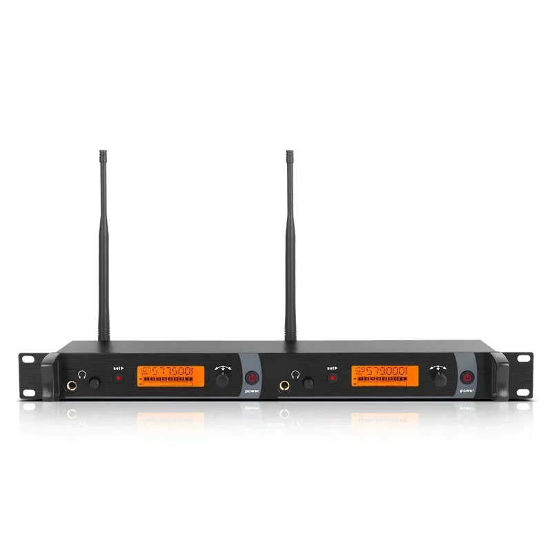DM2000 2 Channels Transmitter Personal Wireless in Ear moni System with 6 BodypackS