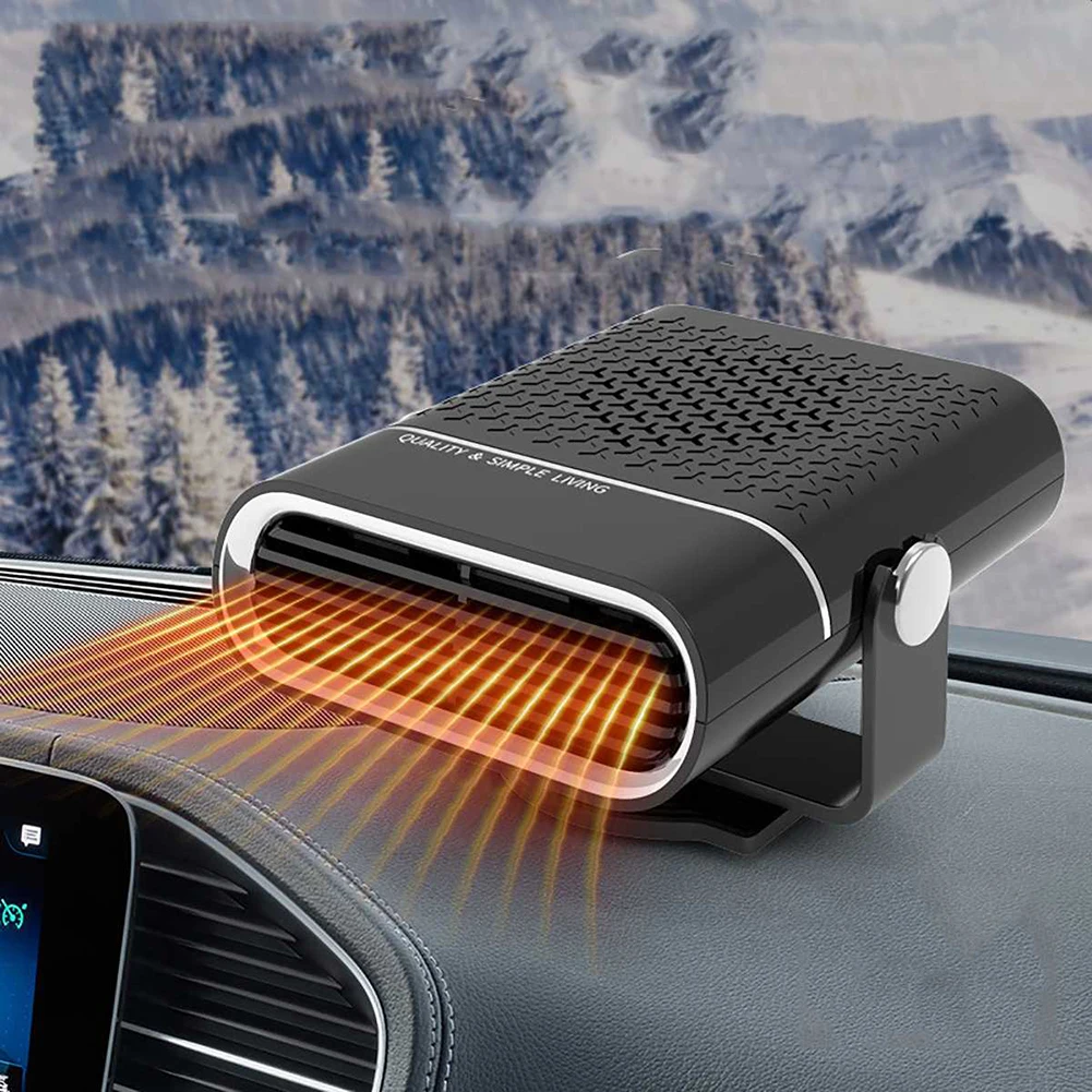 12V/24V Electric Car Heater Fan 120W Automatic Fast Heating Fans Air Conditioning Winter Window Windshield Defogging Defrosting