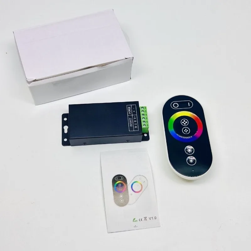 GT666 RGB light strip colorful light strip high power 18A controller RF radio frequency touch remote control 12/24V