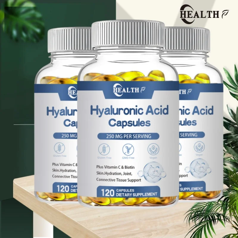 

HEALTH Hyaluronic Acid Capsules with Biotin & Vitamin C Improve Rough Skin Care, Joint Lubrication