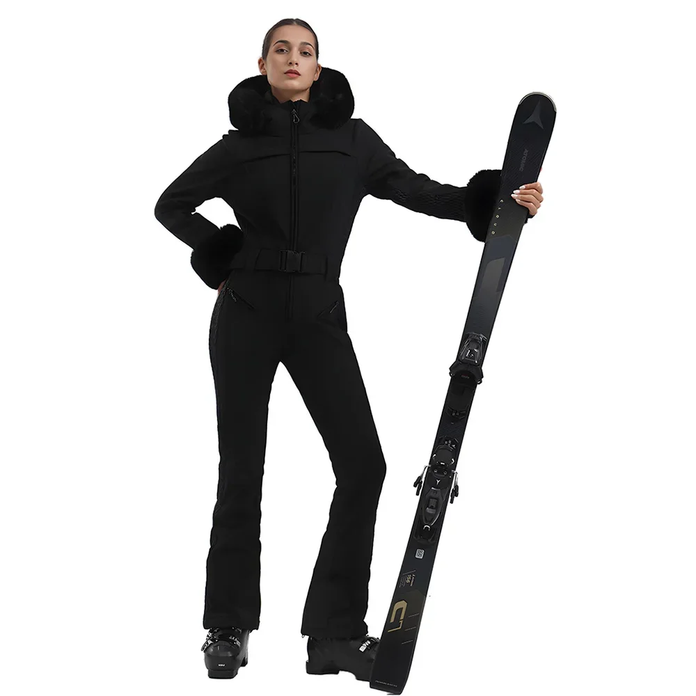 Hochwertiger Winter-Einteiler-Skianzug für Damen, Outdoor-Sport, Snowboard-Jacke mit warmem Overall, atmungsaktiver, wasserdichter Overall