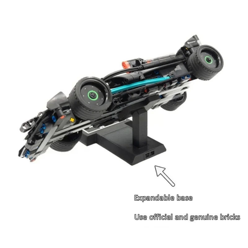 New Applicable To The Lego 42165 Technic Racing Car Inclined Display Stand Base With Nameplate - A Gift For Racing Enthusiasts