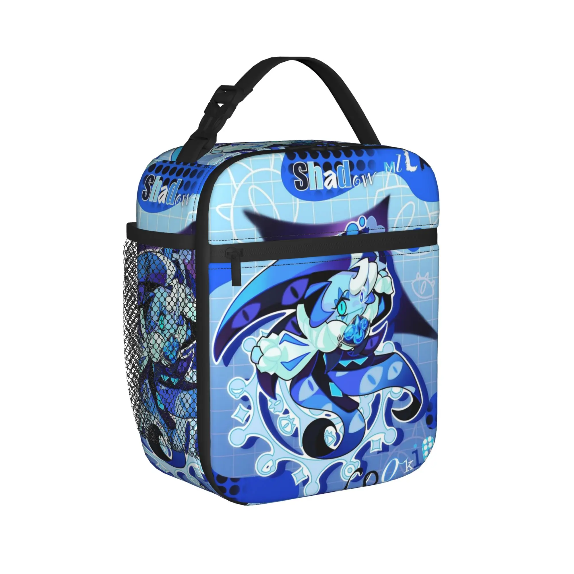 shadow milk cookie Insulated Lunch Bags Cooler Bag Reusable,Lunch Container Cookie Run Kingdom High Capacity Tote Lunch Box
