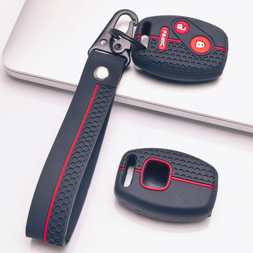 For Honda Civic Accord Vezel Fit CRV HRV CRZ Pilot Jazz Jade Textured Key Fob Case With Swivel Clip Precise Button Access