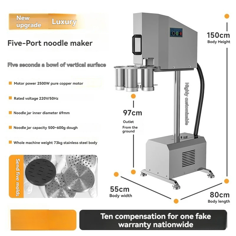 

A New Type of Electro-hydraulic Noodles Machine Heluo Lamian Cold Noodle Rolling Machine Noodle Machine