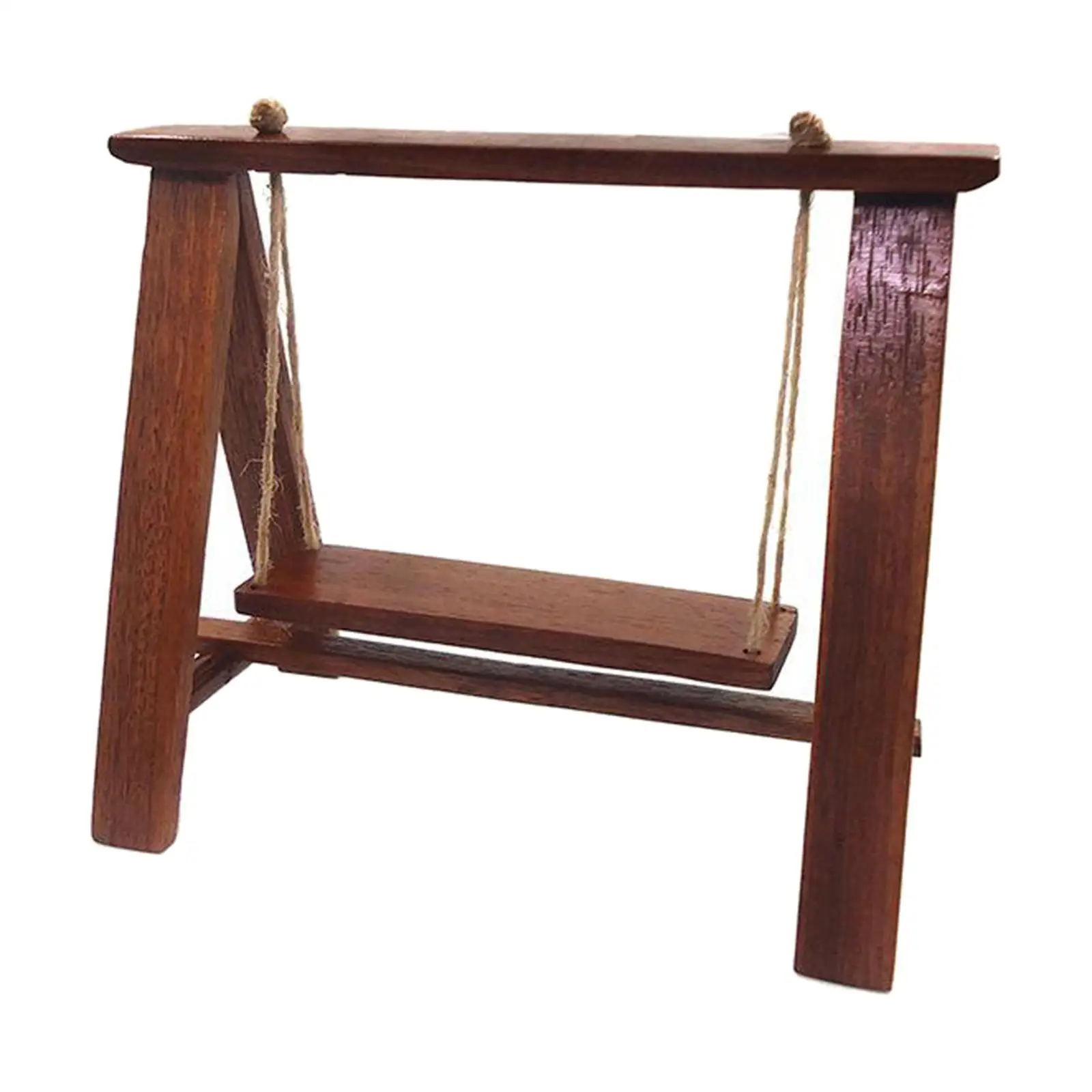 1:12 Dollhouse Miniature Swing Hammock Hanging Wooden Swing Accessories