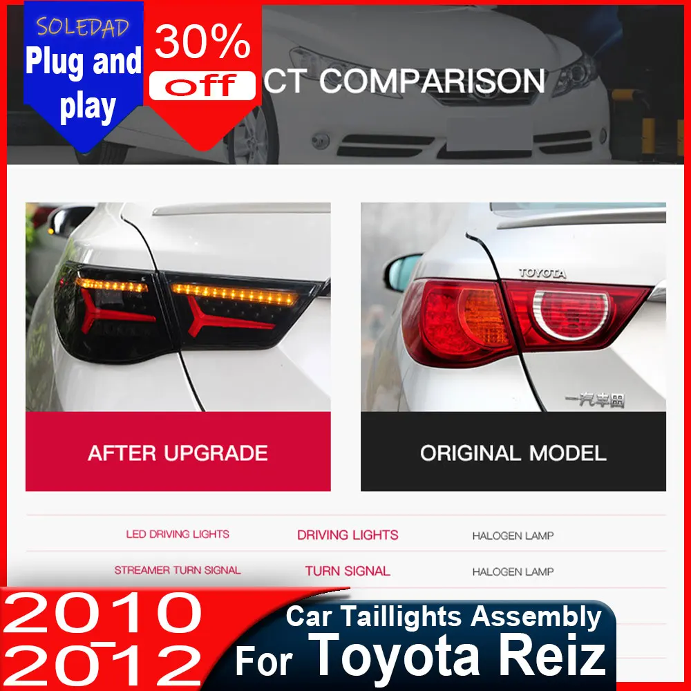 

Car Tail Lamp for Toyota Mark X LED Tail Light 2010-2013 Reiz Mark X Rear Fog Brake Turn Signal Automotive Accessories