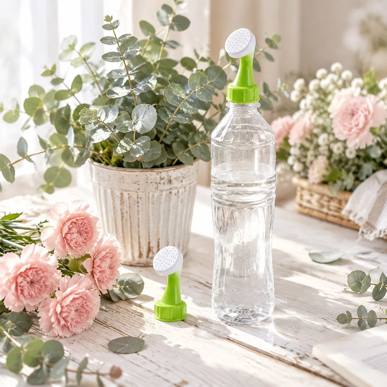 2/5PCS Garden Irrigation Bottle Cap Sprinkler Plastic Watering Nozzle Spout Flower Seedlings Easily Screw On Design Reusable ZYF