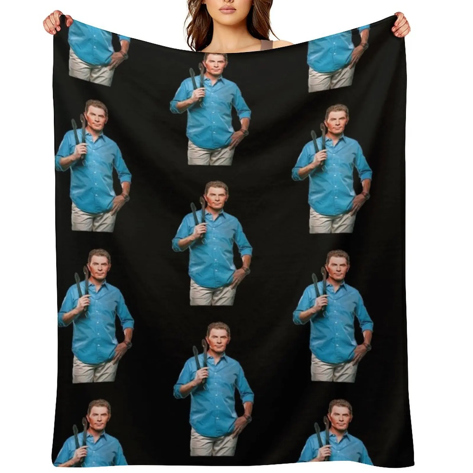 Bobby #Flay #Celebrity Chef Food Network Tv Star-2400 Throw Blanket manga Plaid anime Personalized Gift Picnic Blankets