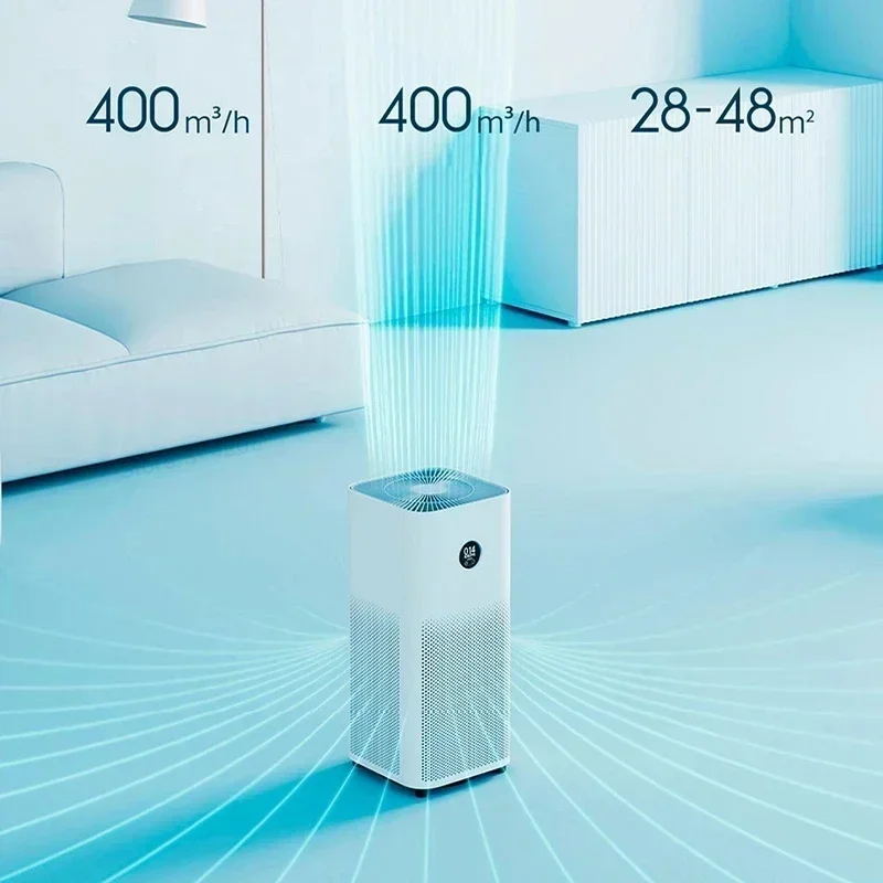 Mijia Air Purifier 4 OLED Display Household Air Ion Generator Low Noise Air Purifier APP Control 100-240v