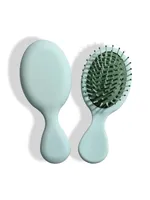 Compact Portable Mini Daisy Candy Air Cushion Comb, Hair Brush With Handle, Styling Tool, Hair Care, Girl Gift (Green)