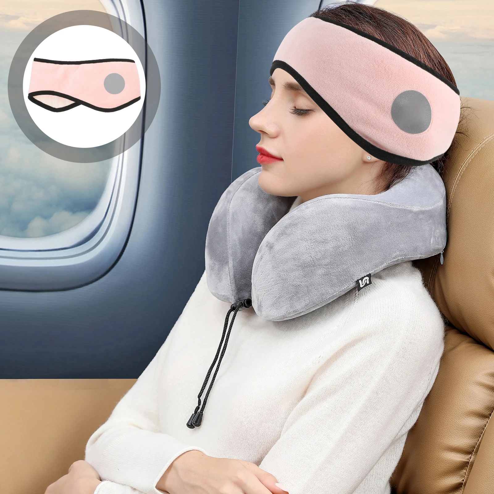 

Fleece Lined Earmuffs Adjustable Warm Ear Covers for Sleeping Winter Noise Reduction Traveling Adults Men Women