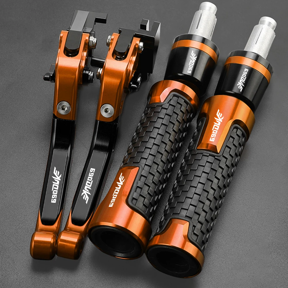 

For 690DUKE SMCR 2008-2011 690 DUKE SMC/R 2010 2009 2008 2007 2006 CNC Motorcycle Brake Clutch Levers Handlebar Handle Grips End