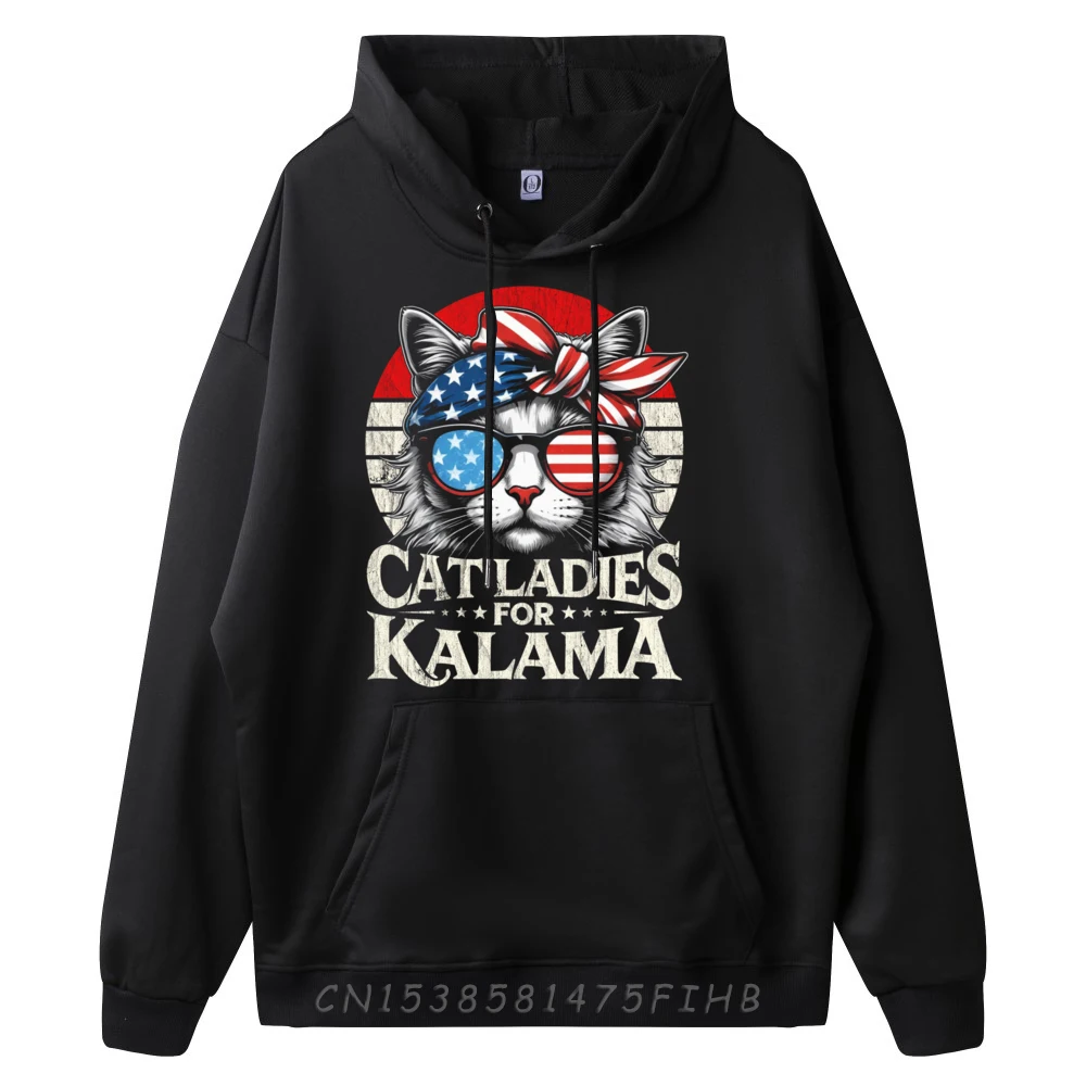 Vintage Childless Cat Ladies For Kamala Harris Voting Kamala Free Shippping Clothes Women DURABLE Hoodies Man Outdoor