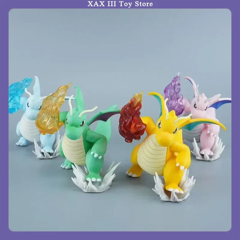 10cm 포켓몬 액션 피규어 파이어 펀치 드래곤라이트 GK 애니메이션 피규어 인기 장난감 모델 장식품 소년 애니메이션 인형 선물