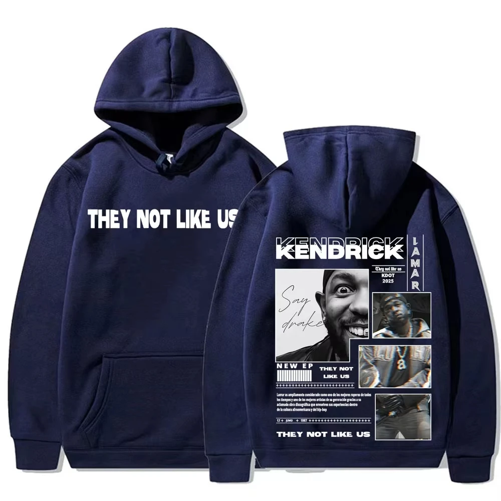 

Kendrick Lamar They Not Like Us Kdot 2025 Tour толстовки модные винтажные толстовки в стиле хип-хоп для мужчин и женщин удобные пуловеры большого размера