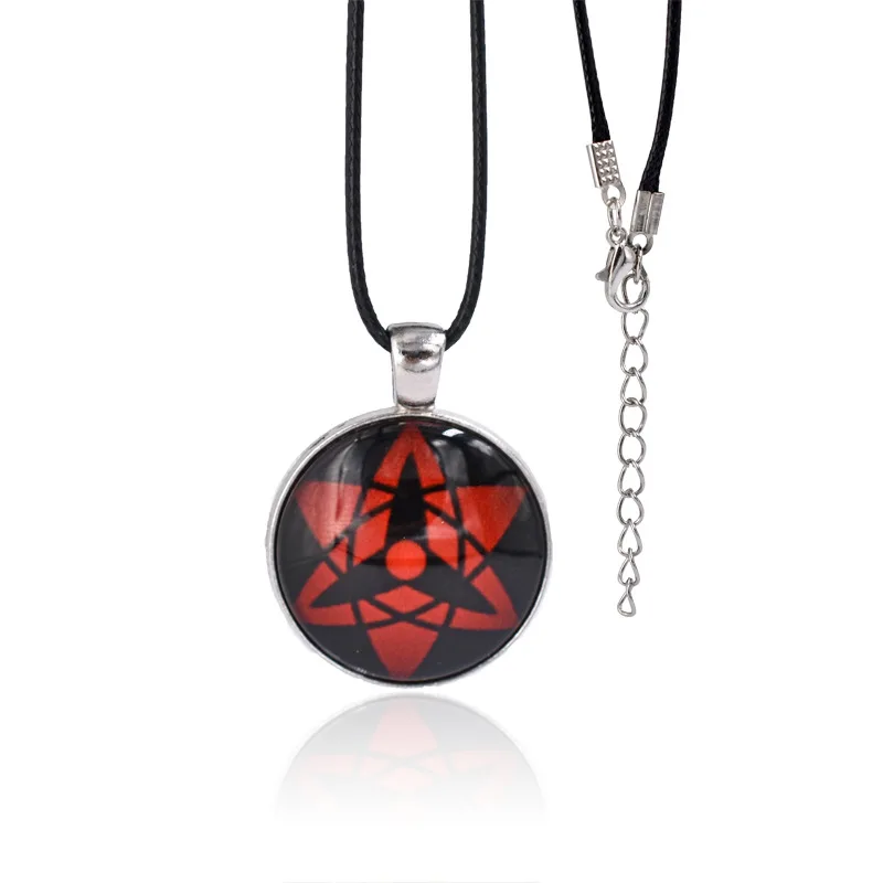 Naruto Shippuden Sharingan Necklace, Glow-in-the-Dark