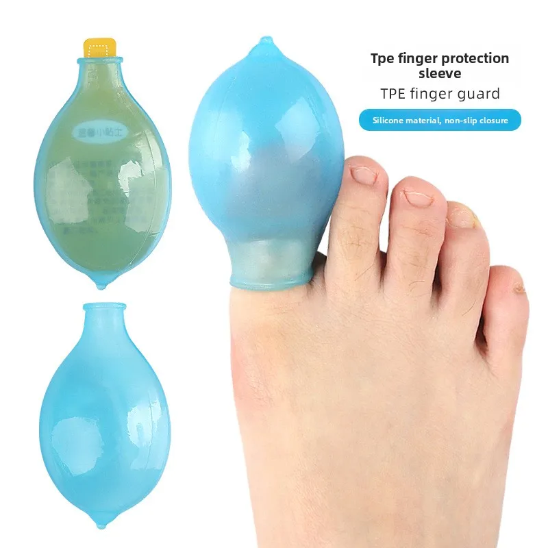 

Накладки на палец и пальцы из ТПЭ, многоразовые защитные рукава для замачивания, ухода за домашним маникюром и педикюром, 5 шт.